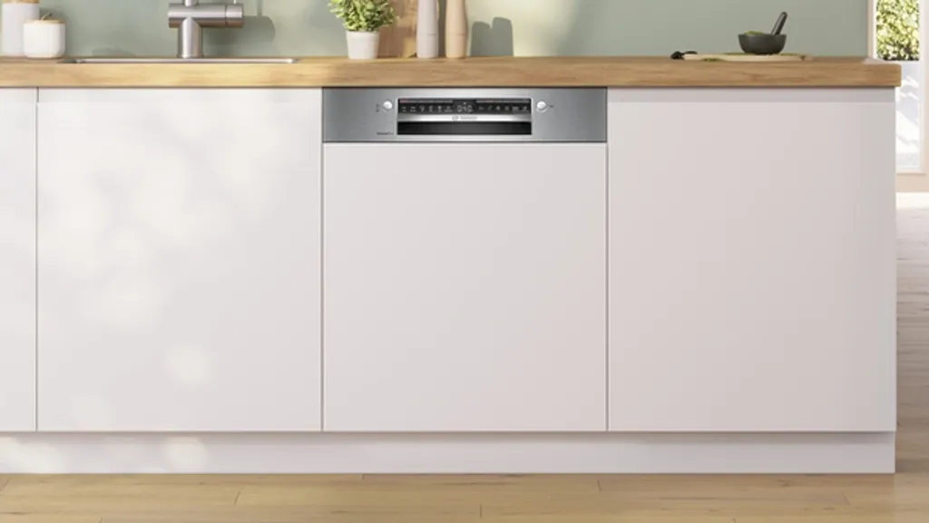 Bosch SMI4ETS08E Series 4, Smart Dishwasher Semi-integrated 60 cm, Cutlery basket