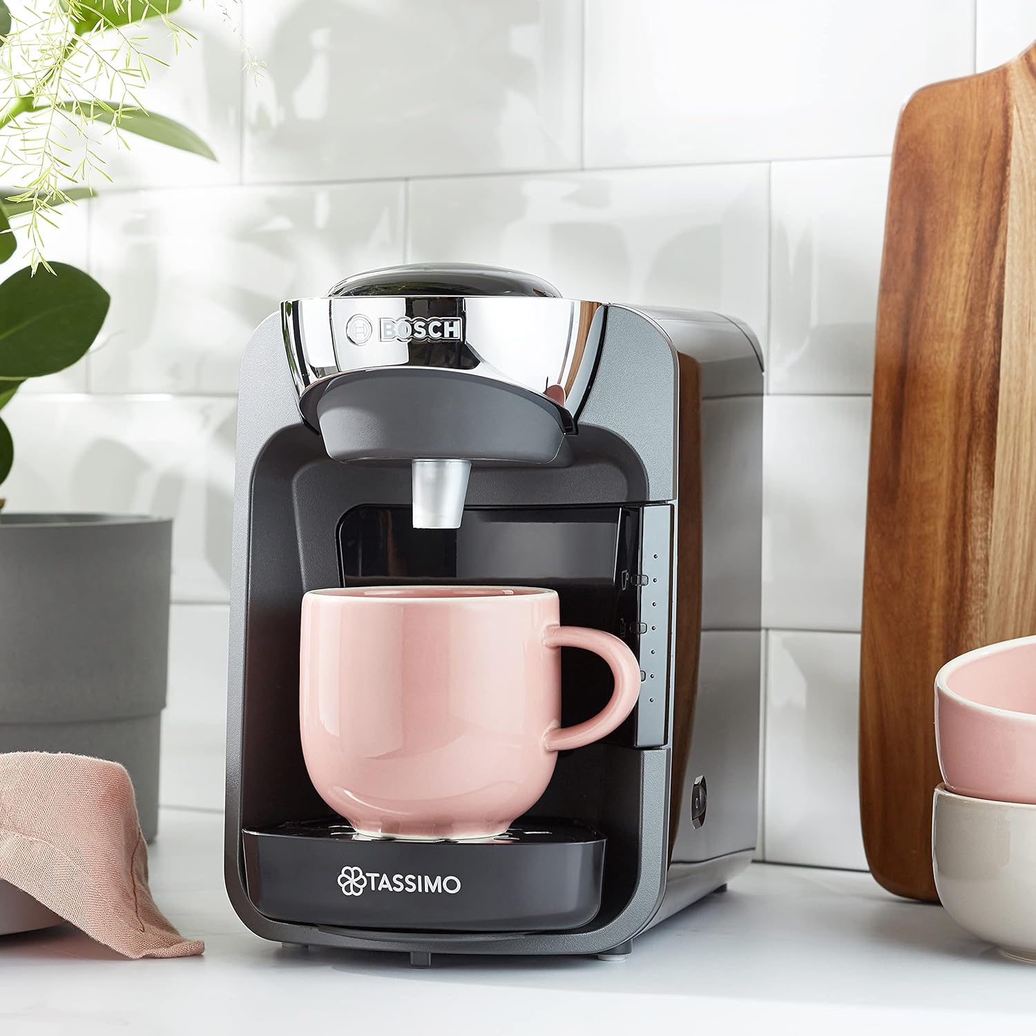 Bosch Tassimo Suny Capsule Machine, Tassimo Suny Multi-Drink Machine, Autumn Red