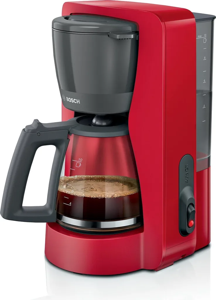 BOSCH TKA2M114 Coffee Maker, red, 10/15 cups