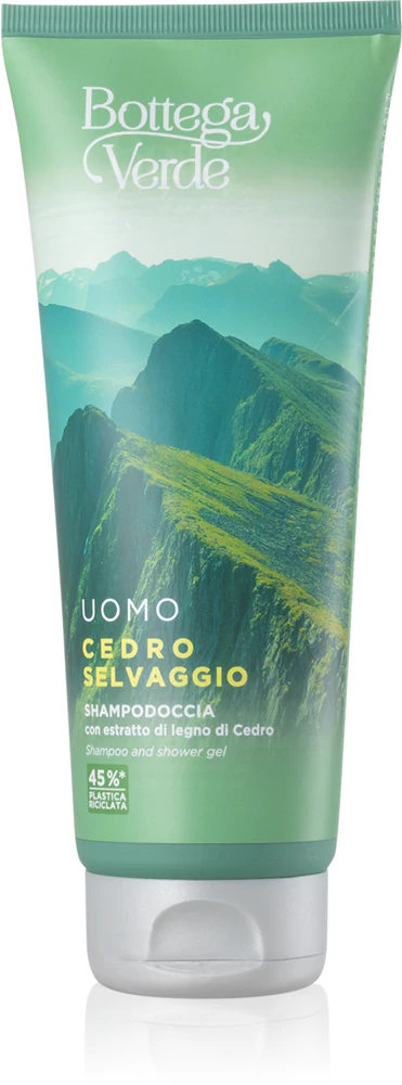 Bottega Verde Cedro Selvaggio Shower Gel & Shampoo 2 in 1