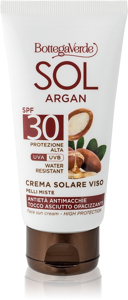 Bottega Verde Sol Argan sunscreen for oily and combination skin