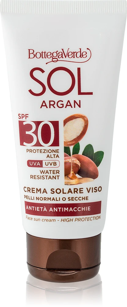 Bottega Verde Sol Argan sunscreen against dark spots