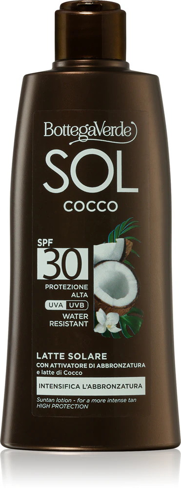 Bottega Verde Sol Cocco waterproof sunscreen SPF 30