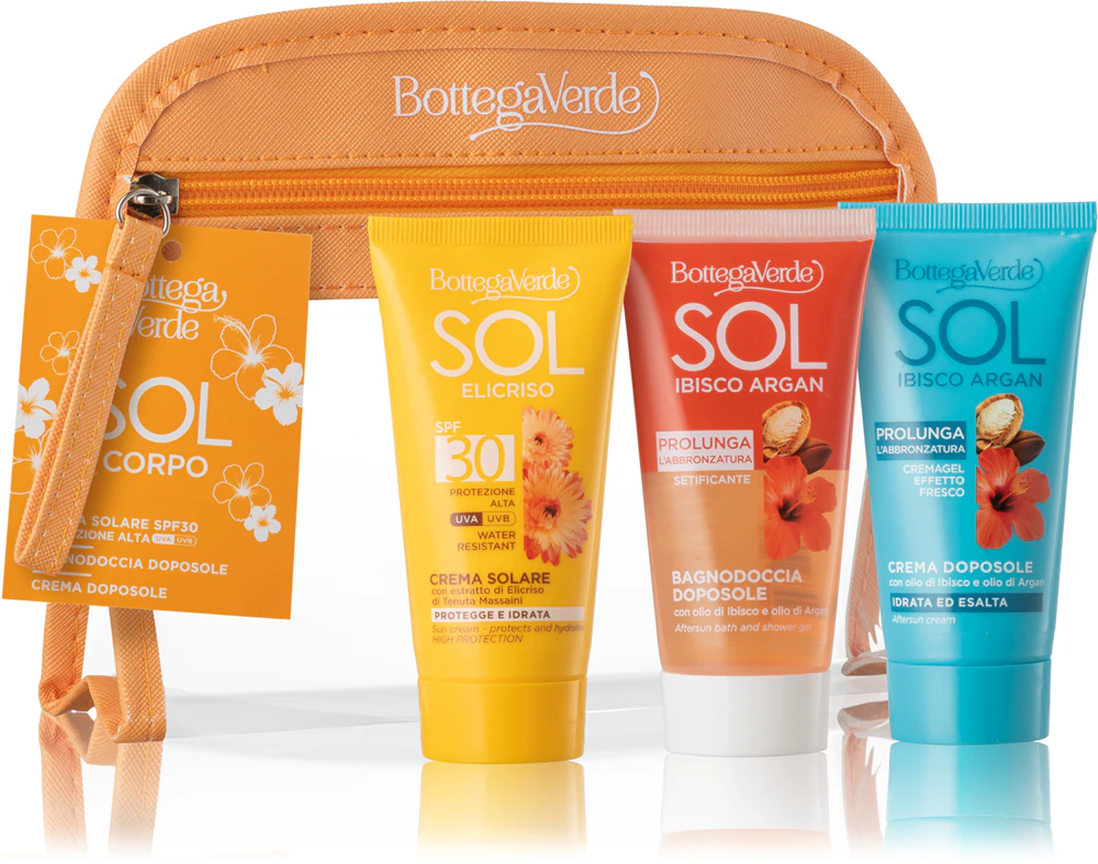 Bottega Verde Sol Hibiscus & Argan Travel Set for Tanning