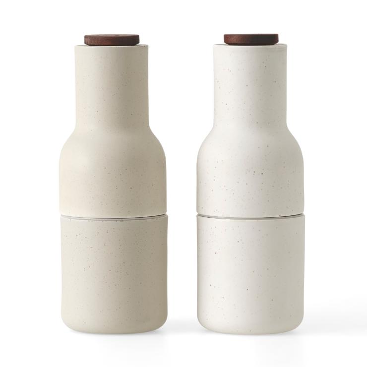 Menu Bottle Grinder Spice Mill Ceramic 2-Pack