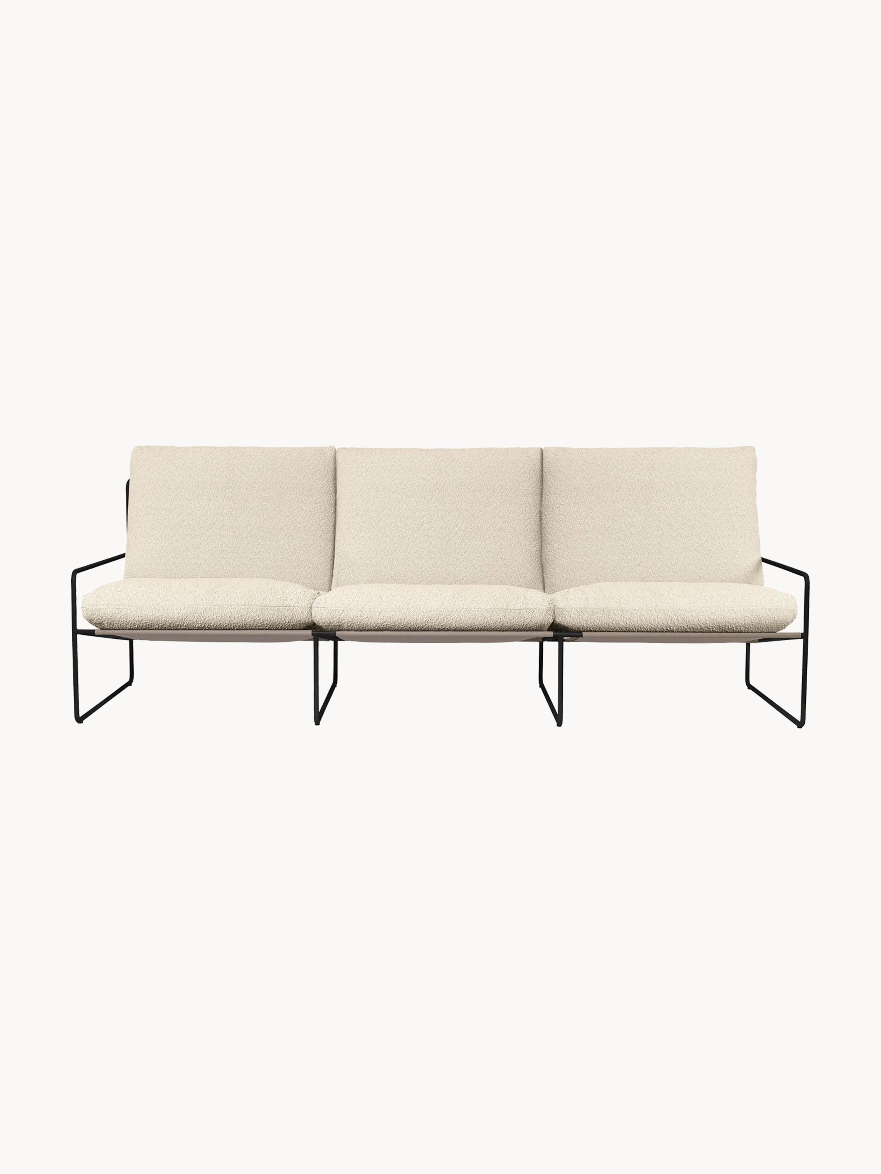 Ferm Living Bouclé garden sofa Desert (3-seater)