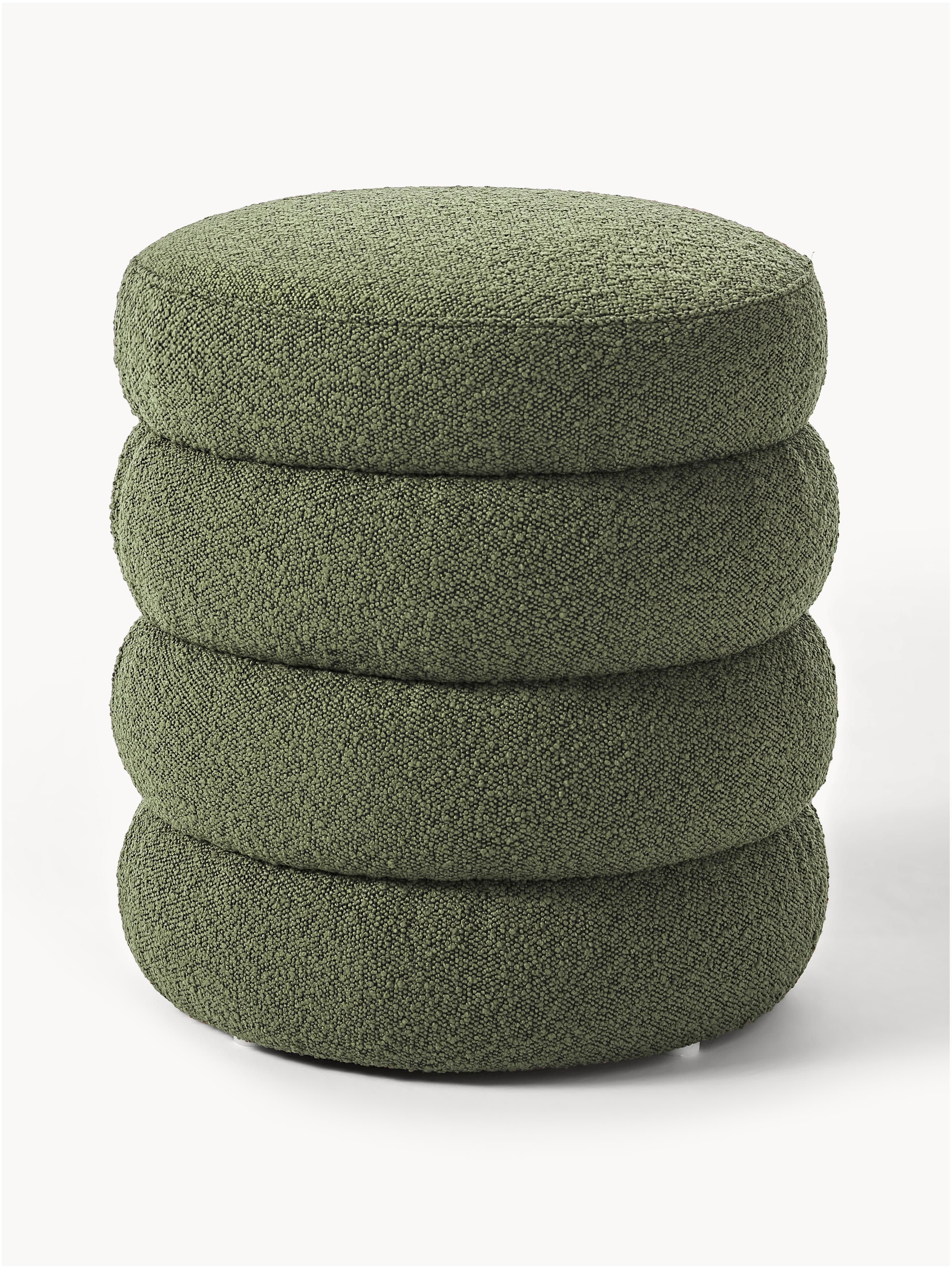 Westwing Collection Alto bouclé upholstered stool
