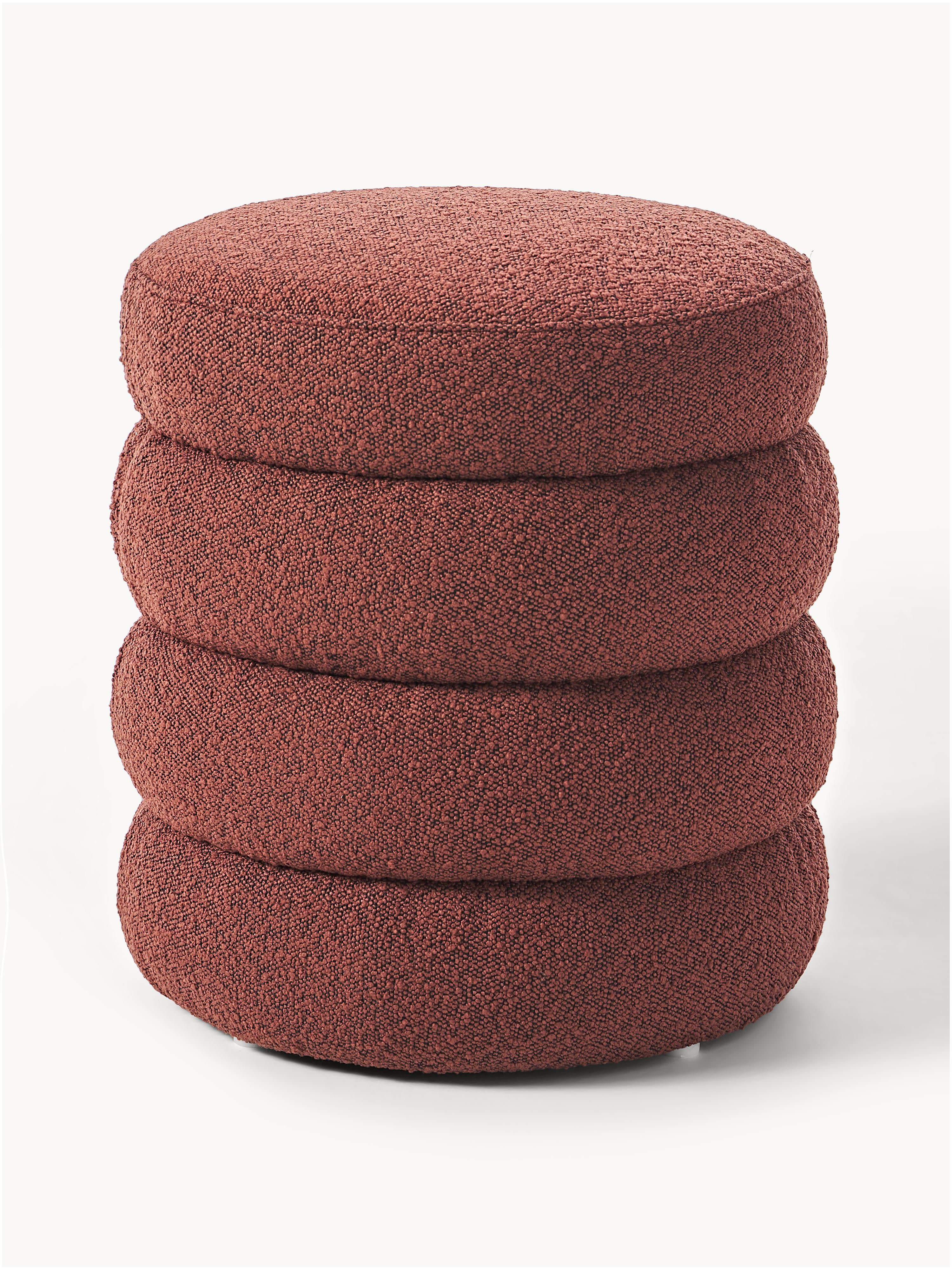 Westwing Collection Alto bouclé upholstered stool