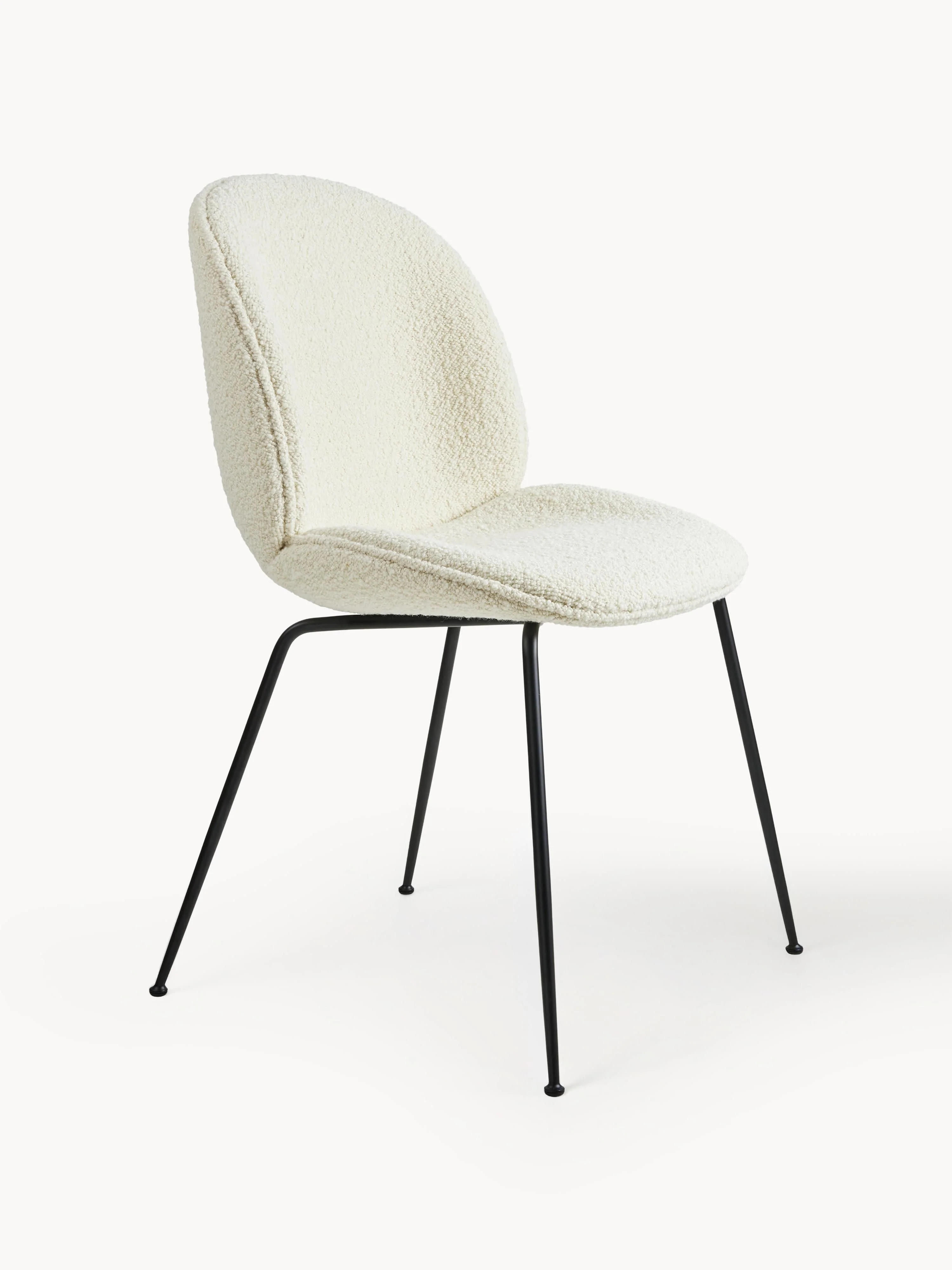 gubi Bouclé upholstered chair Beetle
