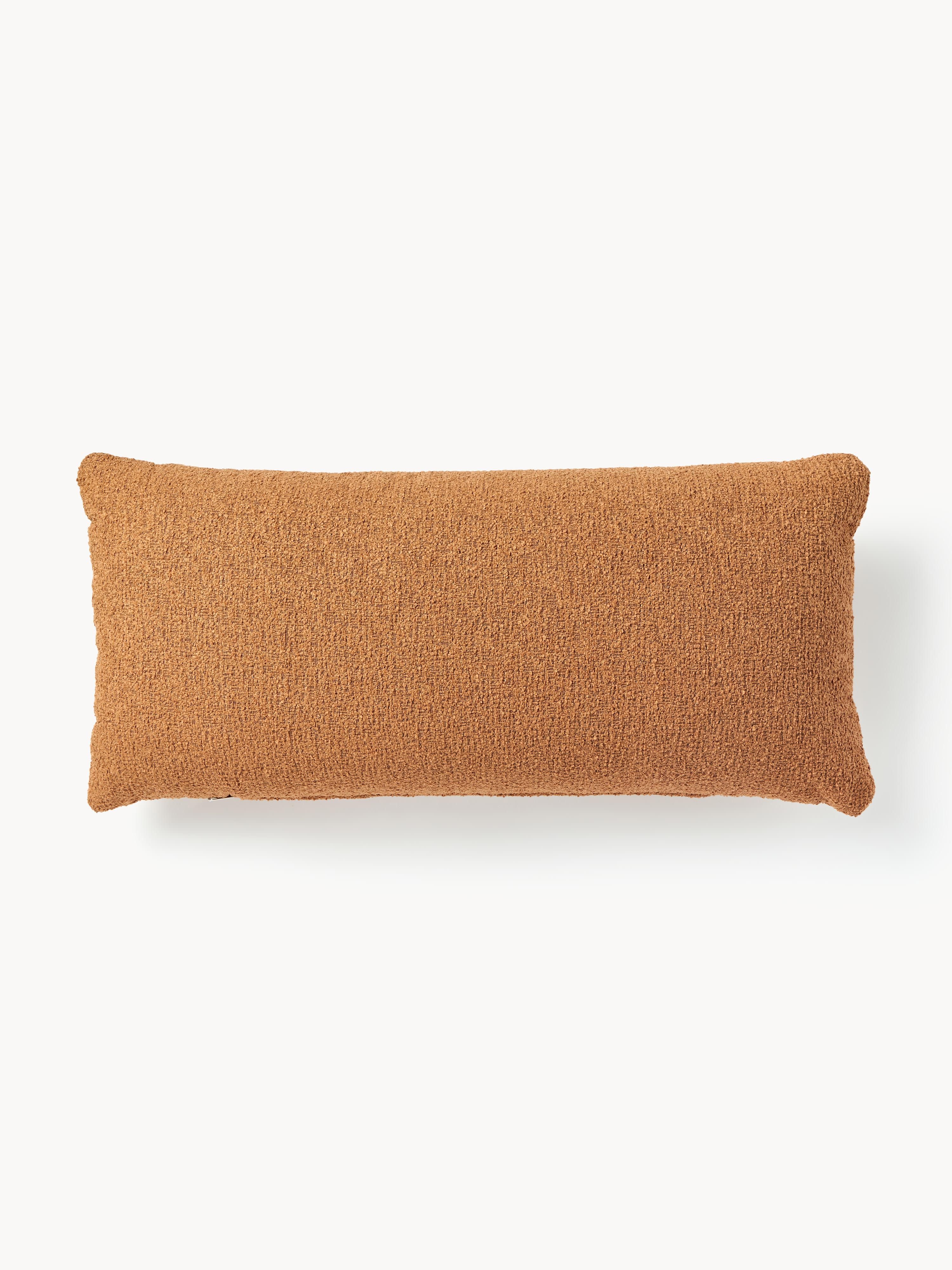 Westwing Collection Sofia bouclé sofa cushions, Bouclé Light Brown