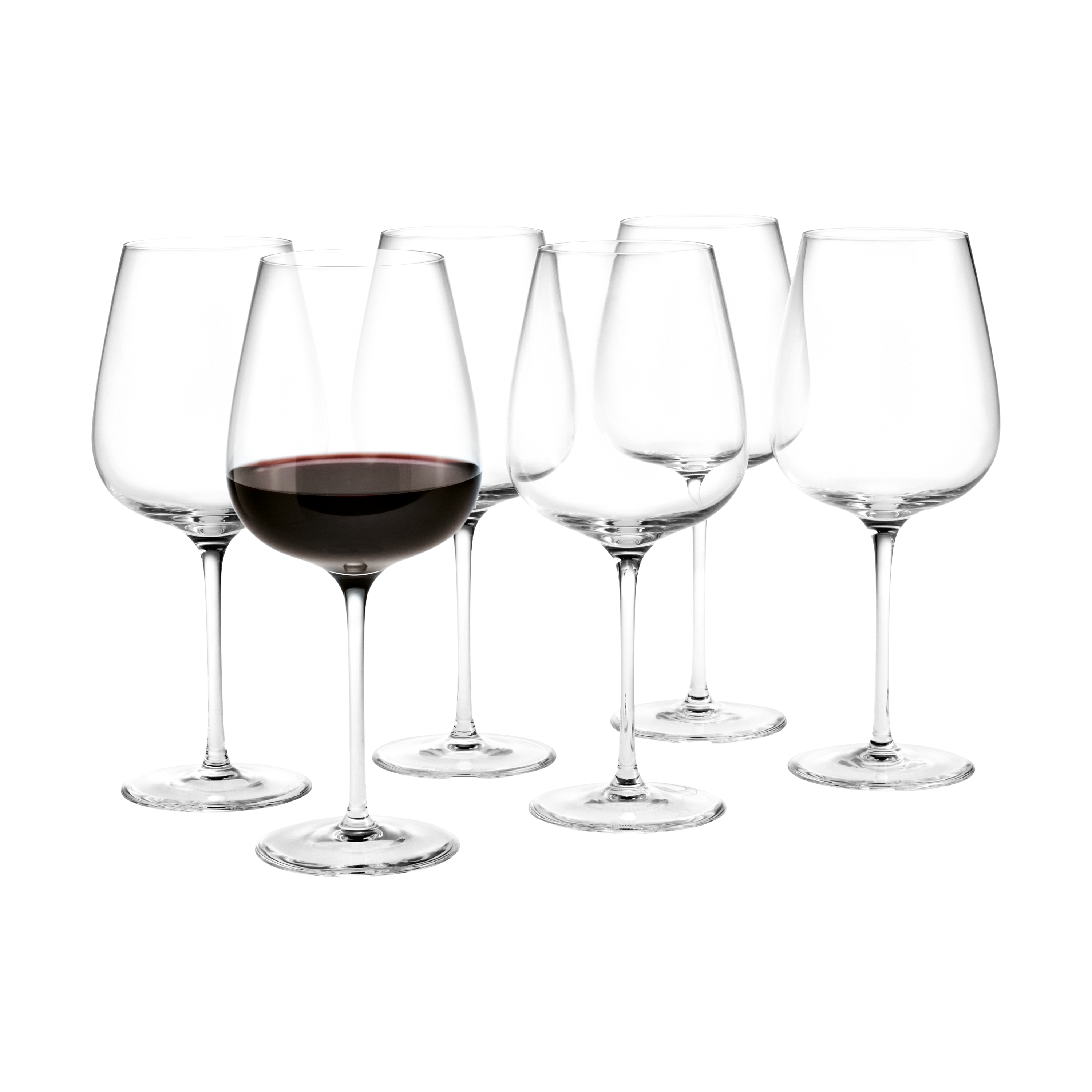 Holmegaard Bouquet red wine glasses, pack of 6