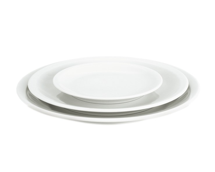 pillivuyt Bourges plate flat white