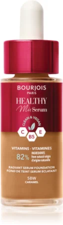 Bourjois Healthy Mix light makeup for a natural look Farbton 58W Caramel 30 ml