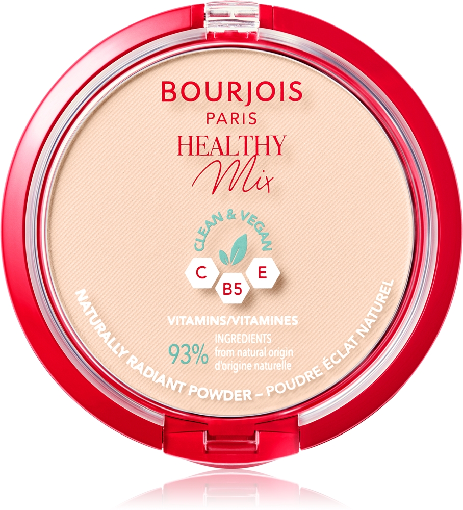 Bourjois Healthy Mix mattifying powder for a radiant skin look Farbton 01 Ivory 10 g