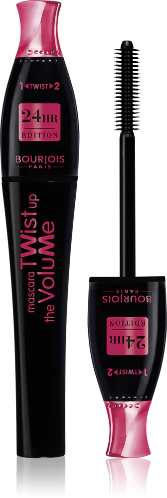 Bourjois Twist Up The Volume Mascara for volume with 2 in 1 brush Farbton 23 Black 8 ml