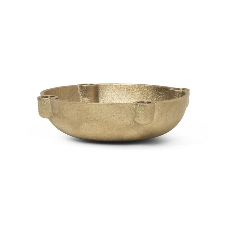 Ferm Living Bowl Advent Candle Holder Brass