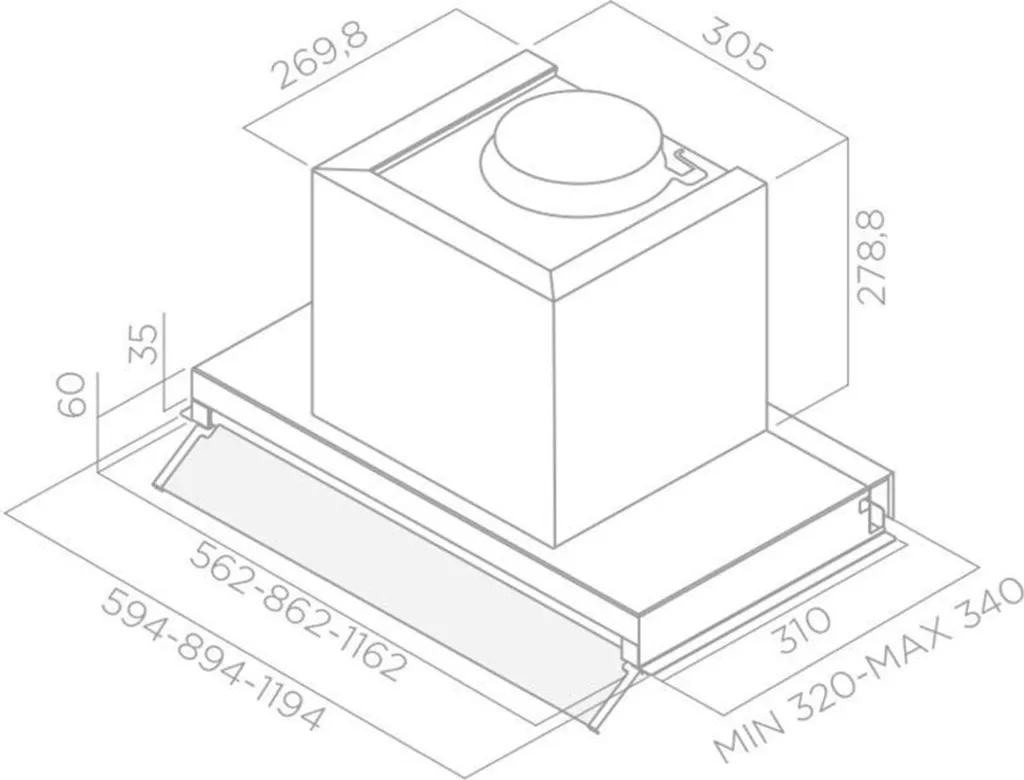 BOX IN PLUS IXGL/A/60 hood ELICA