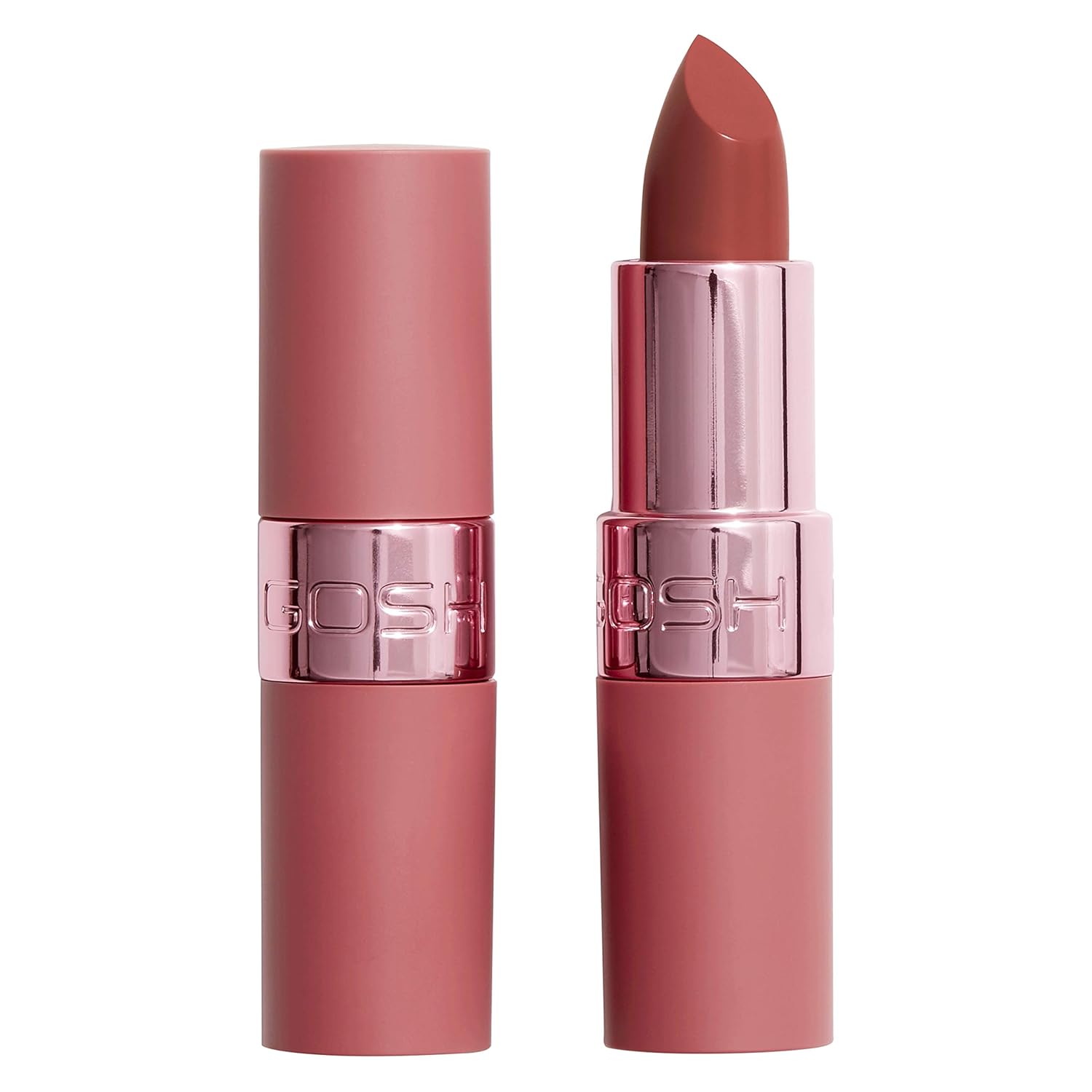 Gosh Luxury Rose Lipstick with Light Shimmer, Intense Pink Tones for a Radiant Result, Moisturises Soft Lips, Long-Lasting, Fragrance Free, 003 ADORE