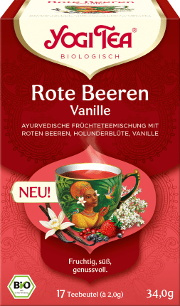 Yogi Tea fruit tea red berries vanilla (17 bags), 34 g