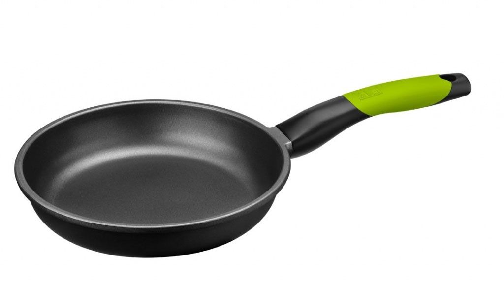 BRA A121449, Round, All-purpose pan, Black, Green, PTFE, Aluminum, Gas, Induction