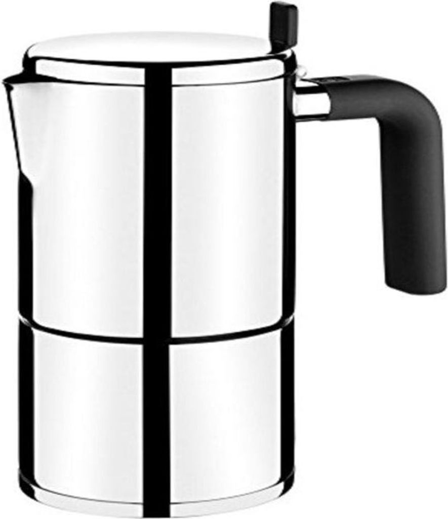 BRA Bali A170401, Moka Pot, Silver, Stainless Steel, 4 Cups, Stainless Steel, 140 mm