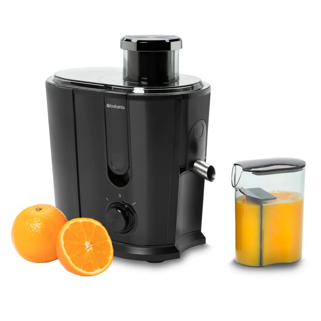 Brabantia BBEK1123BK Juicer - 500 Watt - Stainless Steel - Matte Black