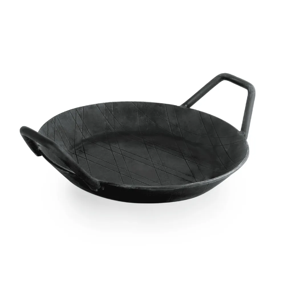 WAS GERMANY Frying/serving pan Ø 20 cm iron with curved hook handle
