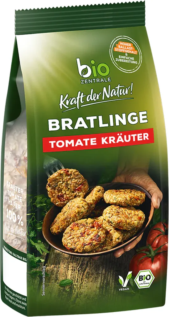 Importhaus Wilms/Impuls Tomato and herb fritters, savory, spicy, delicious, versatile, 300g