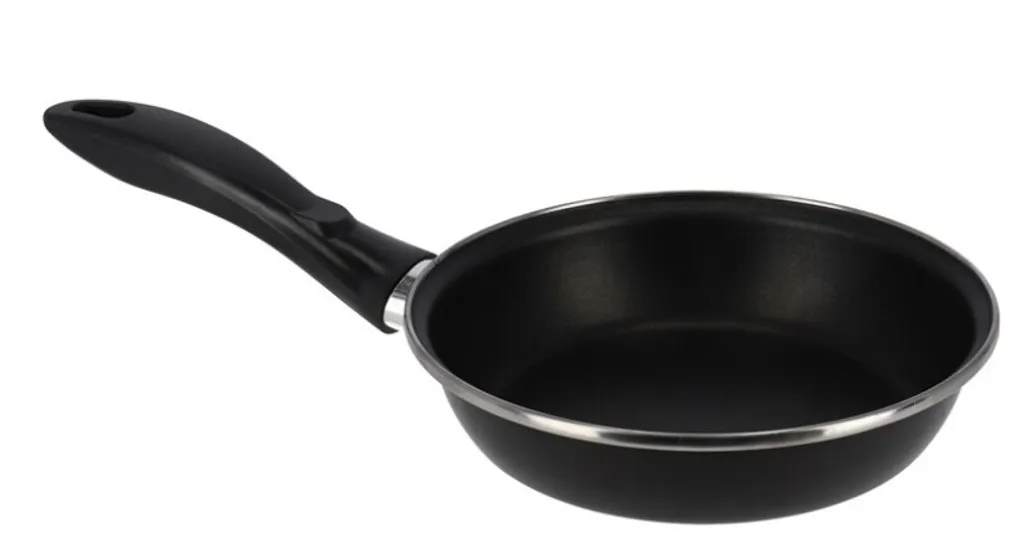 Magefesa V frying pan, black, 24 cm, non-stick steel, suitable for all types of stoves, dishwasher safe