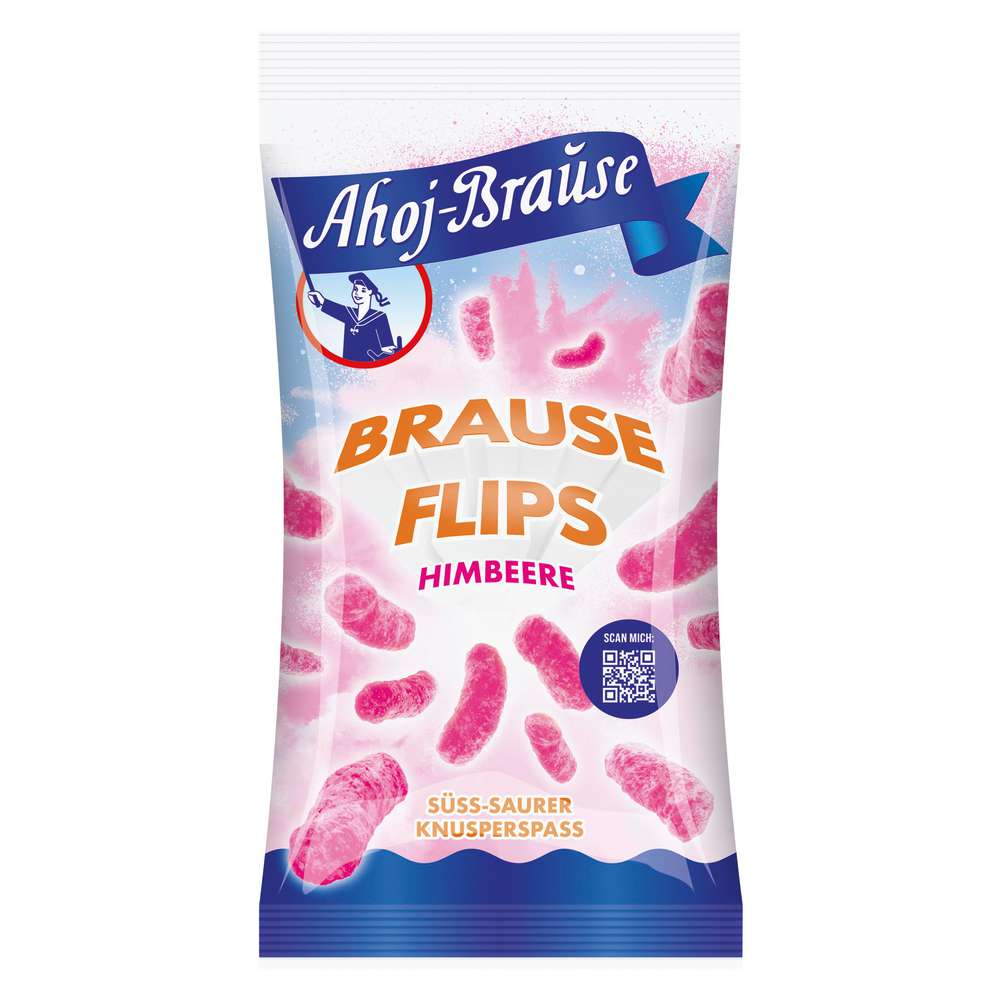 Ahoj-Brause Fizzy Flips, Raspberry 60g