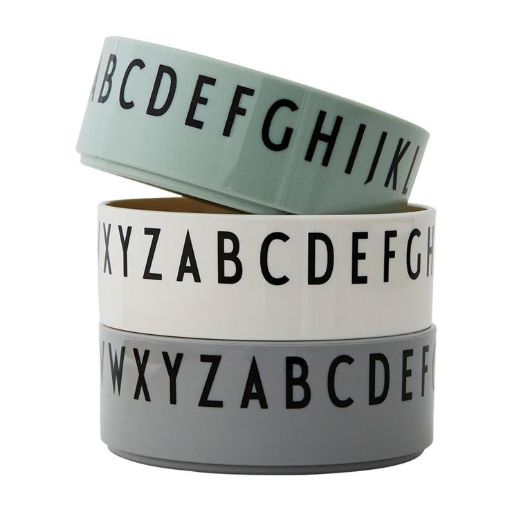 Design Letters Breakfast Dinner Lunch Shell 3-Pack