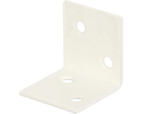 Kaiserthal Wide angle 30x30x30 mm white plastic coated 1 piece