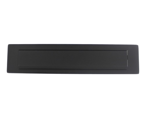 Letterbox Intersteel square WxH 340/75 mm matt black with flap