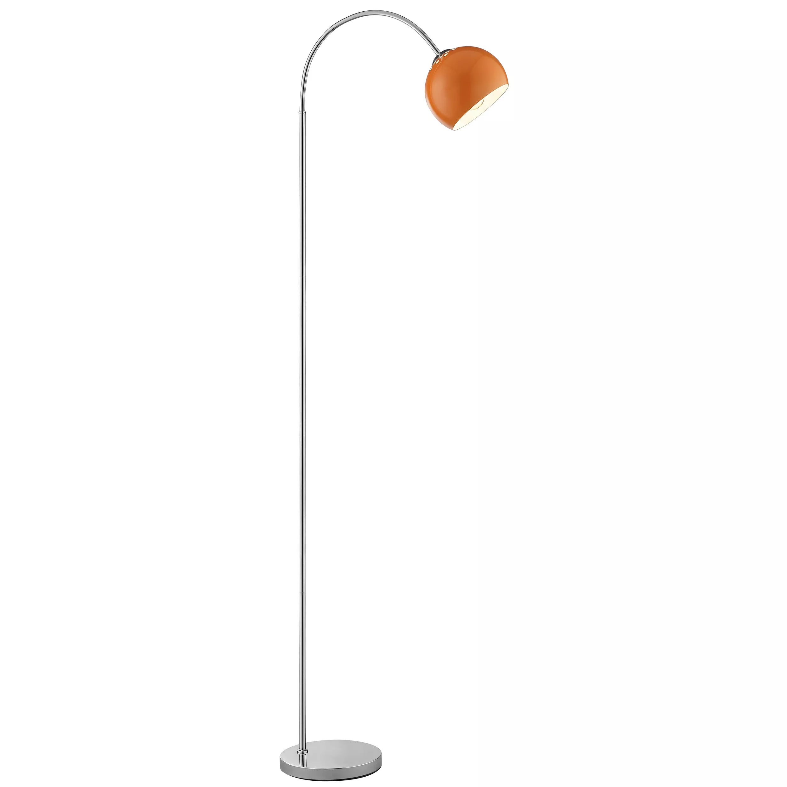 Brilliant Arch Lamp Helen Chrome/Orange 51/23/170 cm