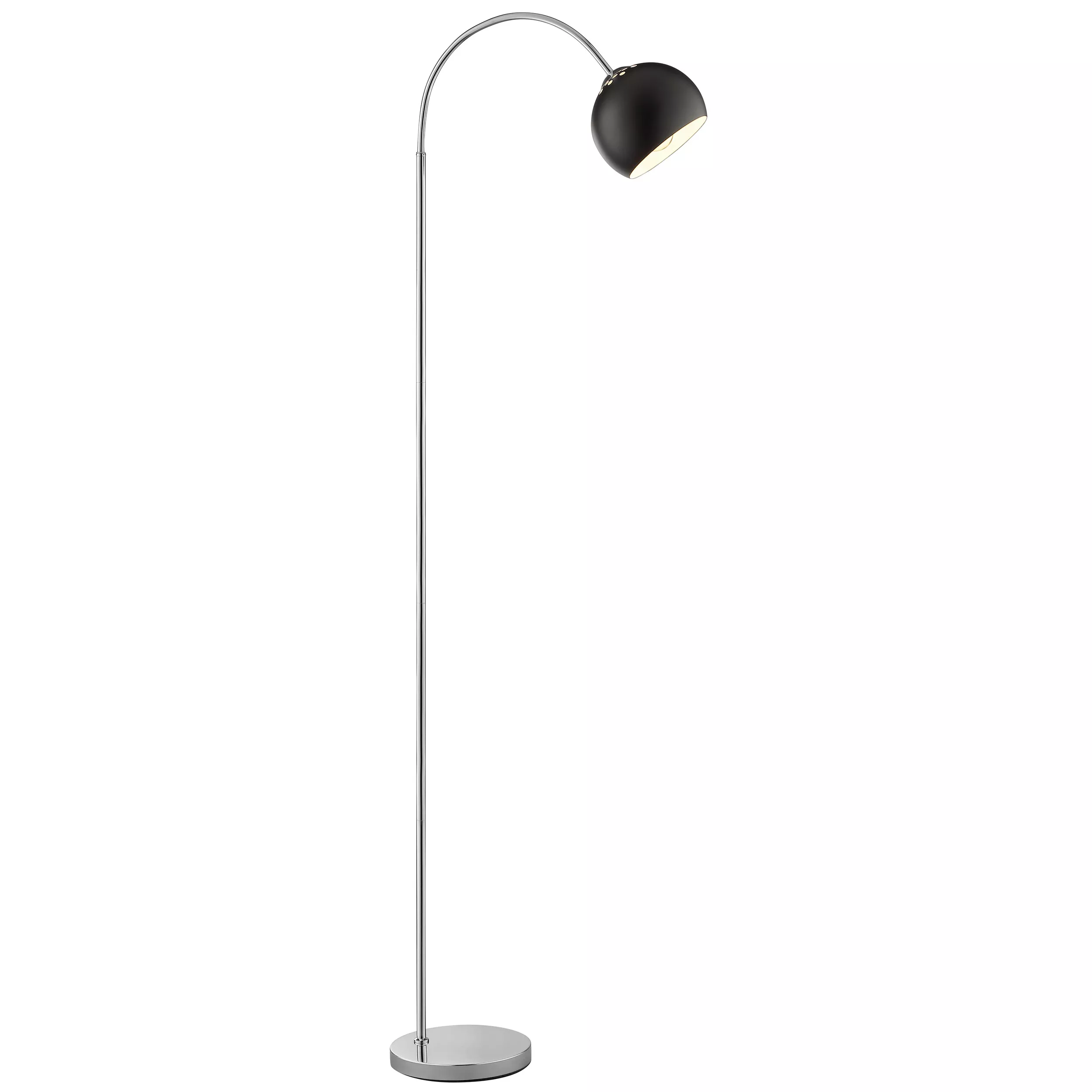 Brilliant Arch Lamp Helen Chrome/Black 51/23/170 cm