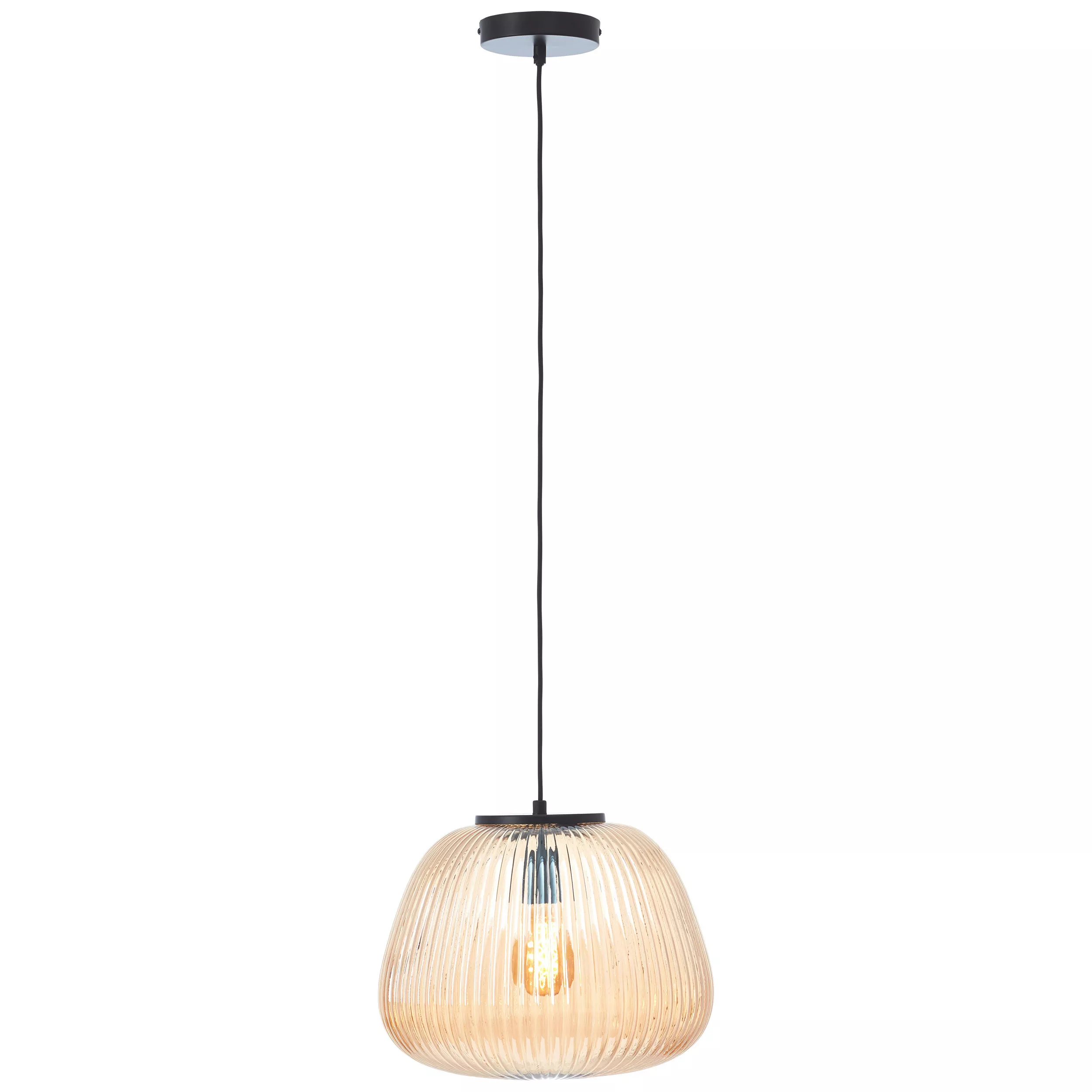 Brilliant HANGING LAMP Kaizen 35/150 cm, Amber-colored