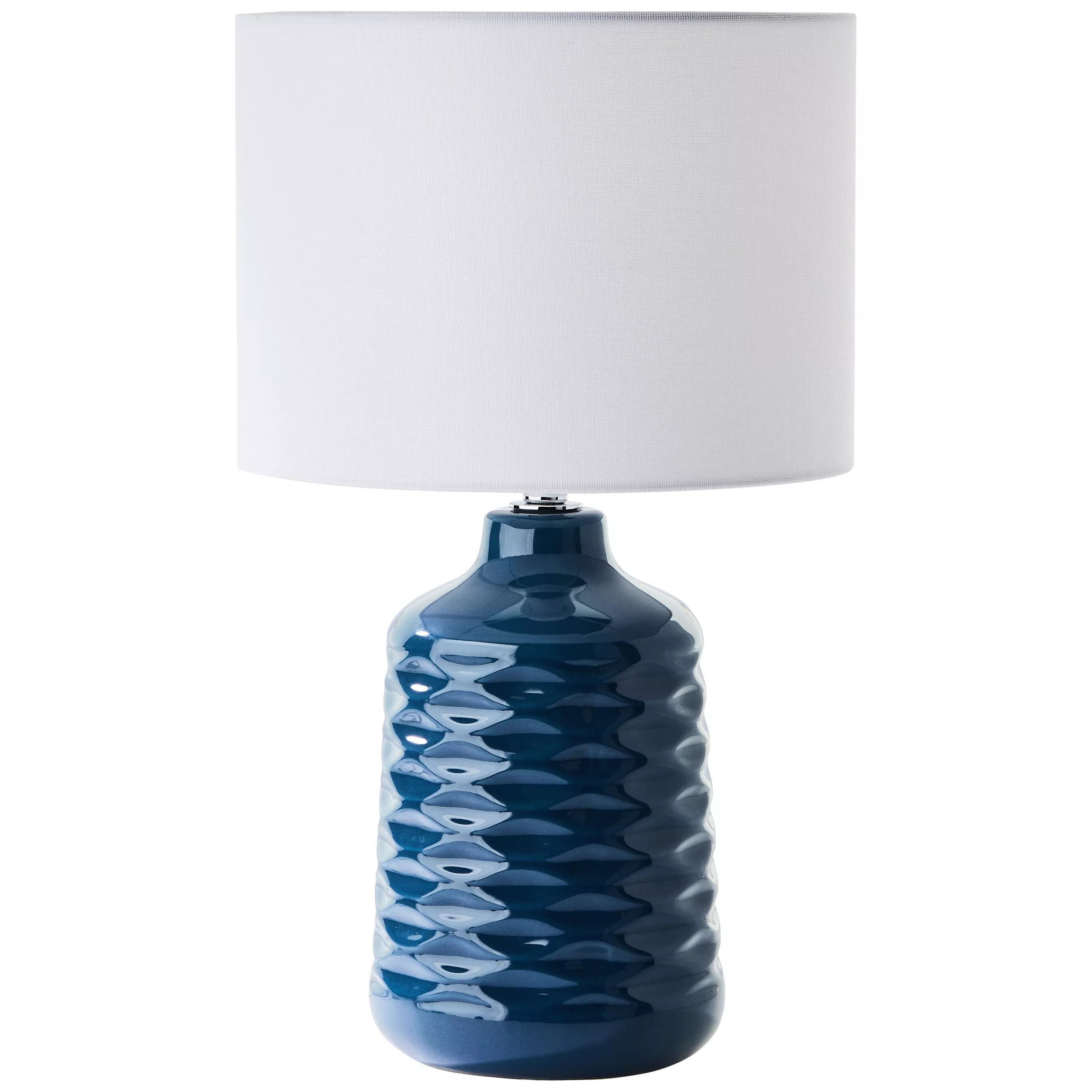 Brilliant table lamp Ilysa 25/42 cm, Blue, White