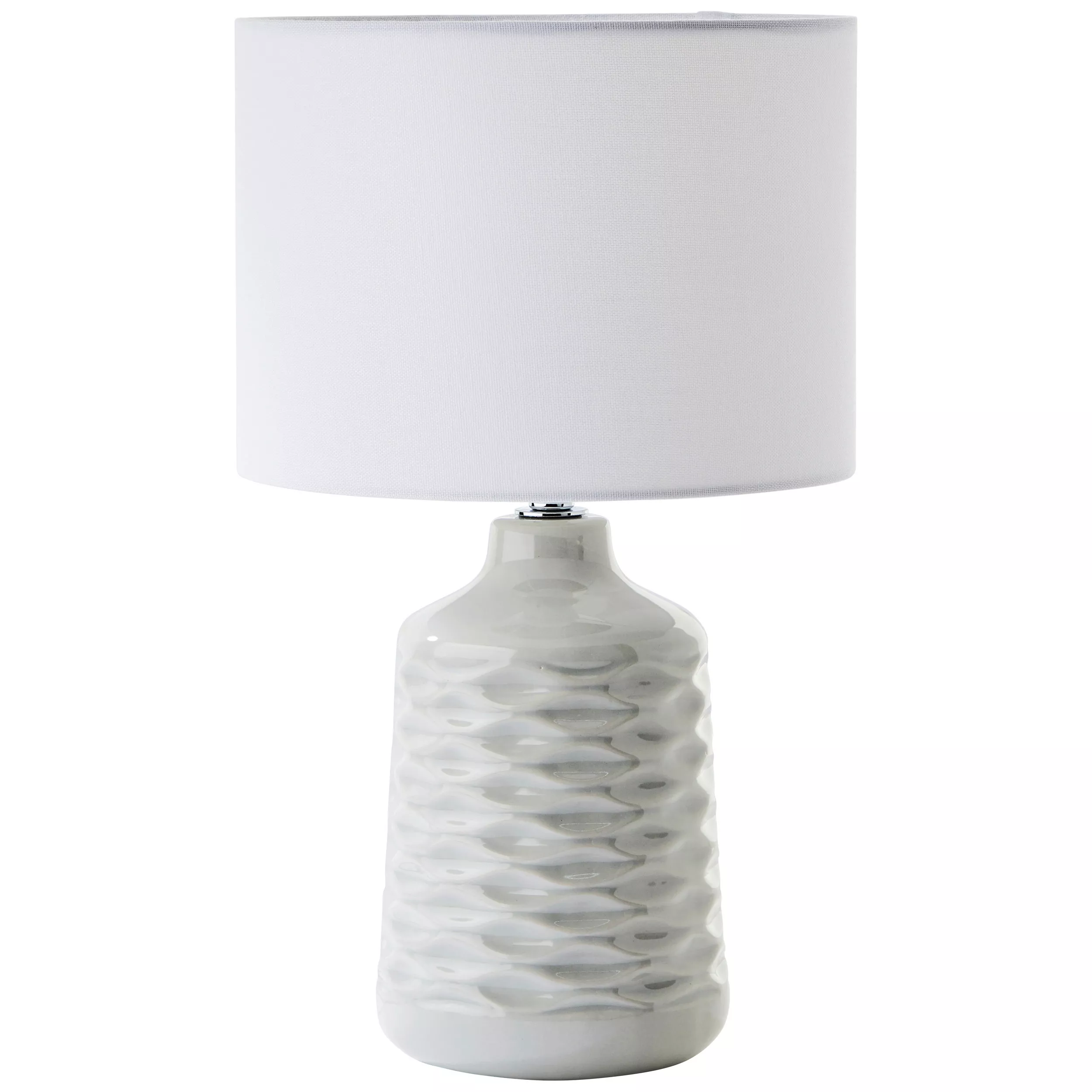 Brilliant table lamp Ilysa 25/42 cm, White