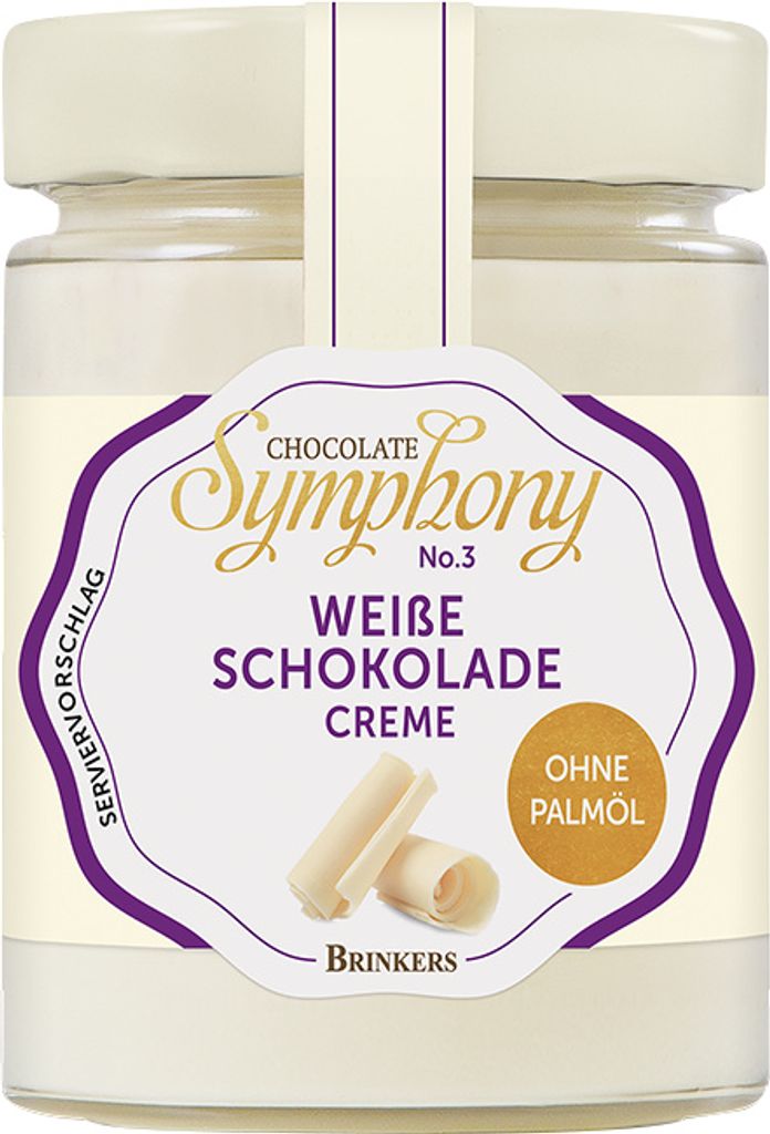 Brinkers White Chocolate Cream without palm oil 270g