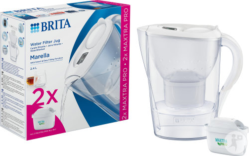 Brita Bundle Marella Cool White + 2 Maxtra Pro All-In-1