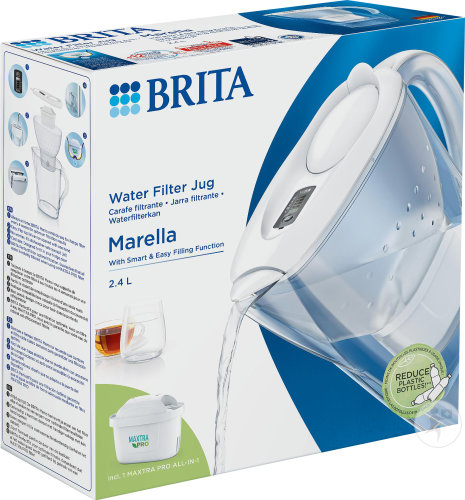 Brita filter carafe Marella Cool White 1 piece