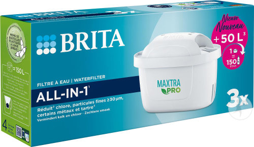 Brita Maxtra Pro All-In-1 water filter cartridges 3 pieces