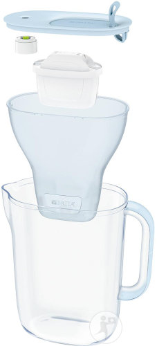 Brita Pack filter carafe Style Eco Cool Powder Blue + 3 Maxtra Pro All-In-1