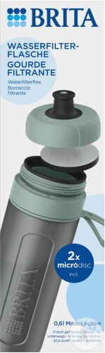 Brita water filter bottle size 0.6 liter model Active Darkgreen 1 piece
