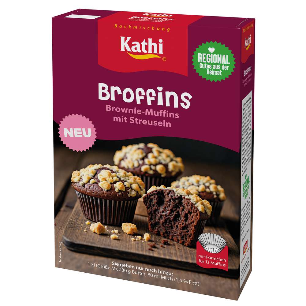 Kathi Broffins Brownie Muffins Backmischung