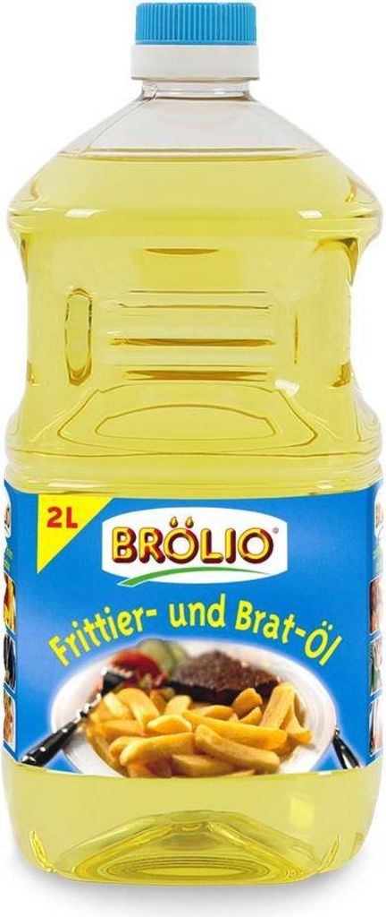 Brökelmann + Co Oelmühle GmbH + Co Brölio - Frying & Cooking Oil, 2L PET Bottle – Heat-resistant, neutral in taste, ideal for frying, deep-frying & for crispy results 2000 ml