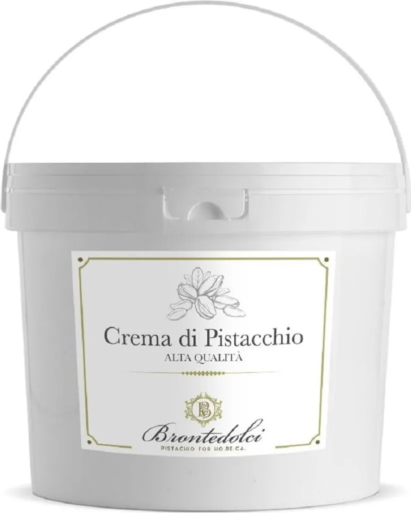 Brontedolci Pistachio Cream – 40% pistachios from Sicily (1kg) Crema di Pistacchio
