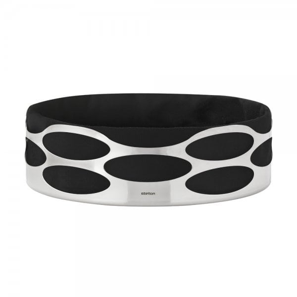Embrace bread bowl, black, by Stelton