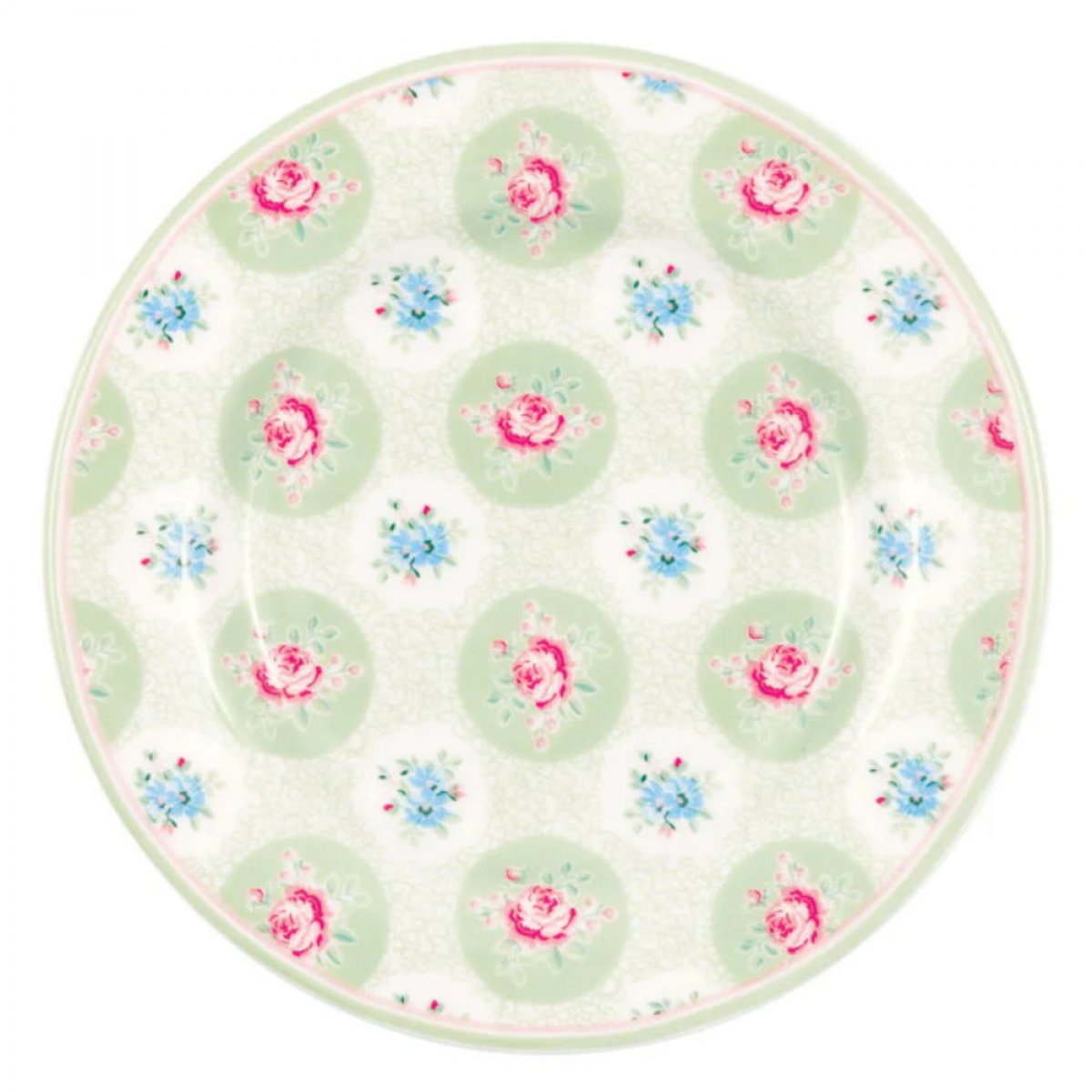 Bread plate Elle Pale Green 15 cm from Greengate