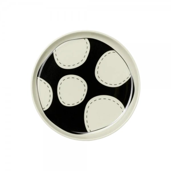 Bread plate Variété Artiste black and white (13cm) from Asa
